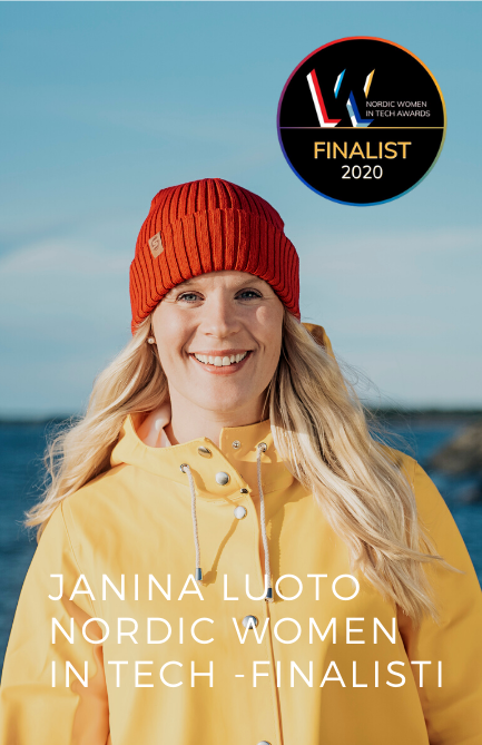 Janina Luoto “Nordic Women in Tech Awards” -finalisti