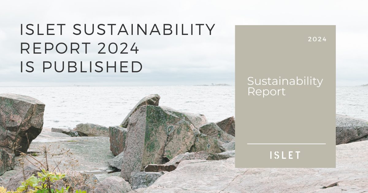 Ilslet Islet Sustainability Report 2024 is published - ISLET