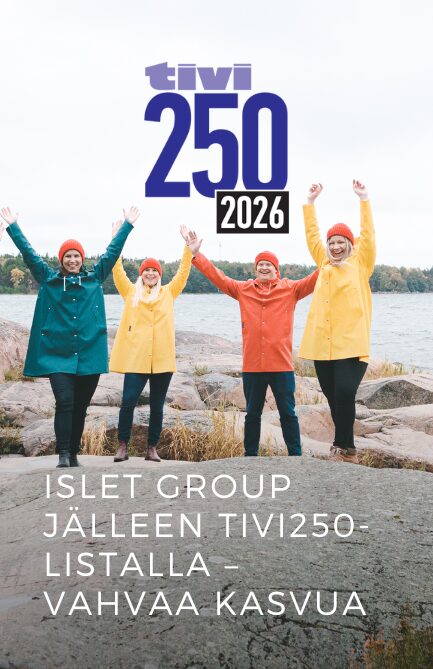 Islet Group jälleen Tivi250-listalla –  vahvaa kasvua