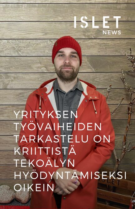 Yri­tyk­sen työ­vai­hei­den tar­kas­te­lu on kriit­tis­tä teko­ä­lyn hyö­dyn­tä­mi­sek­si oikein